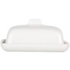 Clayre & Eef 6CE2045 Mantequera Cerámica Blanca 9x8x5 cm