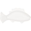 Clayre & Eef 6CEBO0196 Cuenco Pez Cerámica Blanca 30x15x3 cm 150 ml