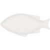 Clayre & Eef 6CEBO0197L Pecera Cerámica Blanca 35x17x3 cm 200 ml