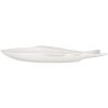 Clayre & Eef 6CEBO0199M Pecera Cerámica Blanca 39x21x4 cm 550 ml
