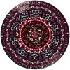 Clayre & Eef 6CE2057 Salvamanteles Cerámica Rojo Ø 25x1 cm Country Style