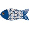Clayre & Eef 6CE2059 Salvamanteles Azul Blanco 12x30x1 cm Cerámica