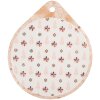 Clayre & Eef 6CE2062 Salvamanteles Cerámica Beige 20x23 cm Country Style