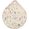 Clayre & Eef 6CE2063 Salvamanteles Cerámica Beige Amarillo 20x23 cm Country Style