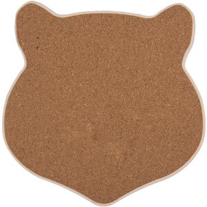 Clayre & Eef 6CE2065 Salvamanteles Gato Cerámica Marrón 20x20 cm Casa de Campo