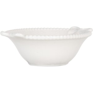 Clayre & Eef 6CEBO0200M Bol 12x8x4 cm 75 ml cerámica blanca estilo campestre
