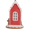 Clayre & Eef 66031 Decoración casa con LED 14x14x22 cm Casa de Navidad