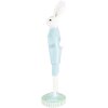 Clayre & Eef 6PR5198 Decoración Conejo Blanco Azul Ø 10x40 cm