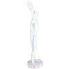Clayre & Eef 6PR5199 Decoración Conejo Blanco Azul Ø 10x40 cm