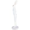 Clayre & Eef 6PR5199 Decoración Conejo Blanco Azul Ø 10x40 cm