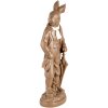 Clayre & Eef 6PR5201 Decoración Conejo Marrón Blanco 15x9x40 cm