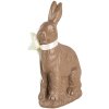 Clayre & Eef 6PR5202 Decoración Conejo Poliresina Marrón Blanco 9x4x13 cm