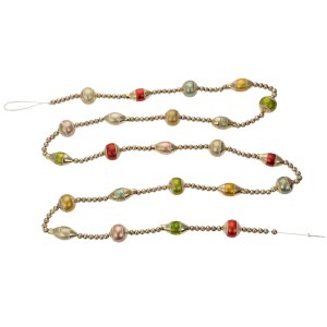 Clayre & Eef 65994 Guirnalda de Navidad aspecto plata...