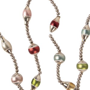 Clayre & Eef 65994 Guirnalda de Navidad aspecto plata...