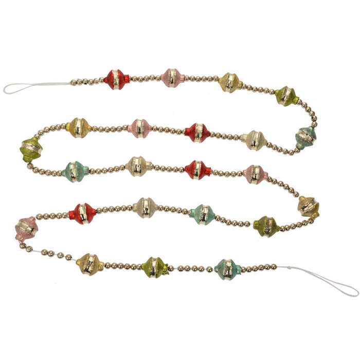 Clayre & Eef 65995 Guirnalda Navideña Plateada 180 cm Decoración Festiva