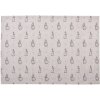 Clayre & Eef BNS40 Juego de 6 manteles individuales 48x33 cm Beige Gris Motivo Conejito