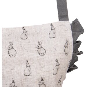 Clayre & Eef BNS41K Delantal infantil motivo conejito Beige 56x48 cm