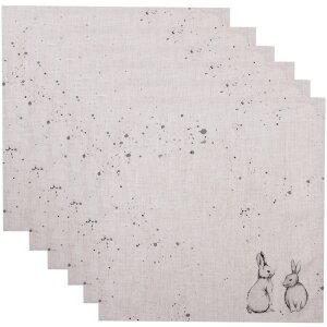 Clayre & Eef BNS43 Set de 6 servilletas 40x40 cm...