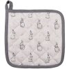 Clayre & Eef BNS45 Potholder 20x20 cm Beige Gris con motivo de conejito