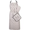 Clayre & Eef BNS45 Potholder 20x20 cm Beige Gris con motivo de conejito