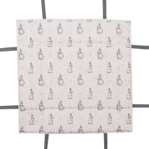 Clayre & Eef BNS47 Panera 35x35x8 cm Beige Gris con motivo conejito