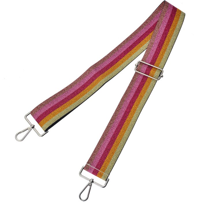 Juleeze JZBS0002 Bolso correa rosa oro naranja 5x140 cm ajustable