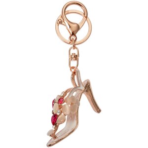 Juleeze JZKC0168 Llavero tacón alto look oro 3x4x7 cm
