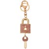 Juleeze JZKC0180 Llavero color oro rosa con cristales 4x2x5 cm