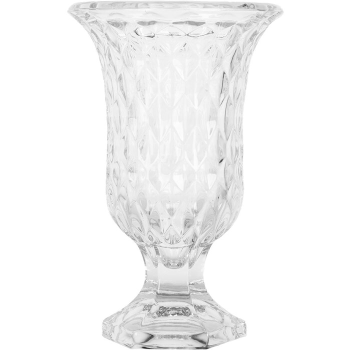 Clayre & Eef 6GL5030 Jarrón Vidrio Transparente Ø 12 cm Altura 19 cm