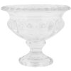 Clayre & Eef 6GL5032 Jarrón de Cristal Transparente Ø 13x11 cm Decoración Elegante