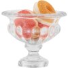 Clayre & Eef 6GL5032 Jarrón de Cristal Transparente Ø 13x11 cm Decoración Elegante