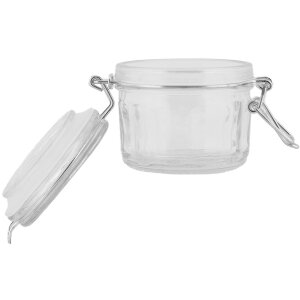 Clayre & Eef 6GL5034 Tarro con tapa 10x7x6 cm vidrio estilo campestre