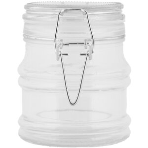 Clayre & Eef 6GL5035 Tarro con tapa 9x8x9 cm vidrio estilo campestre