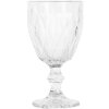 Clayre & Eef 6GL5046 Copa de vino 200ml diseño cortado Ø8xH16cm Transparente
