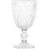 Clayre & Eef 6GL5046 Copa de vino 200ml diseño cortado Ø8xH16cm Transparente