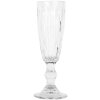 Clayre & Eef Copa de champán talla diamante Ø 7 cm altura 20 cm 175 ml