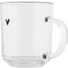 Clayre & Eef Vaso de Té Motivo Corazón 200 ml Transparente Diseño Elegante