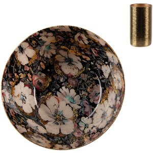 Clayre & Eef 65883 Candelero oro 11 cm hierro floral