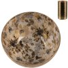 Clayre & Eef 65884 Candelero Oro Blanco Ø 8 cm Altura 4 cm
