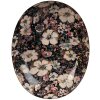 Clayre & Eef 65896 Bol Hierro Negro Floral 34x27x7 cm