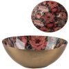 Clayre & Eef 65898 Bol Hierro Rosa Dorado 16x14x6 cm Elegante bol para servir