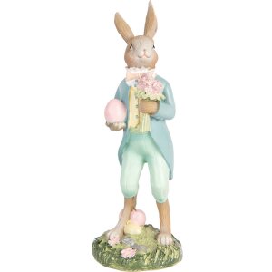 Clayre & Eef Conejo Decorativo Poliresina Pastel...