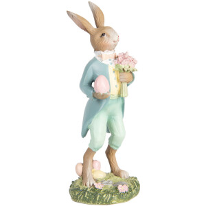 Clayre & Eef Conejo Decorativo Poliresina Pastel...