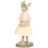 Clayre & Eef Conejo Decorativo Beige Amarillo 5x6x12 cm Pascua Decoración Poliresina