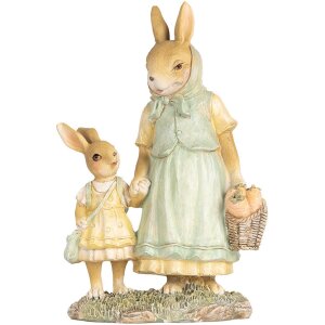 Clayre & Eef 6PR5453 Conejo Decorativo Poliresina...