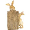 Clayre & Eef figura decorativa conejo estilo campestre poliresina 12x11x17 cm Beige