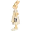 Clayre & Eef 6PR5455 Decoración de Pascua Conejo Beige Amarillo 8x5x15 cm