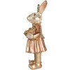 Clayre & Eef Conejo Decorativo Beige Rosa 14x13x35 cm Decoración de Pascua