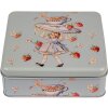 Clayre & Eef 6BL0139 Lata Azul 17x17x6 cm Retro Vintage