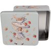 Clayre & Eef 6BL0139 Lata Azul 17x17x6 cm Retro Vintage